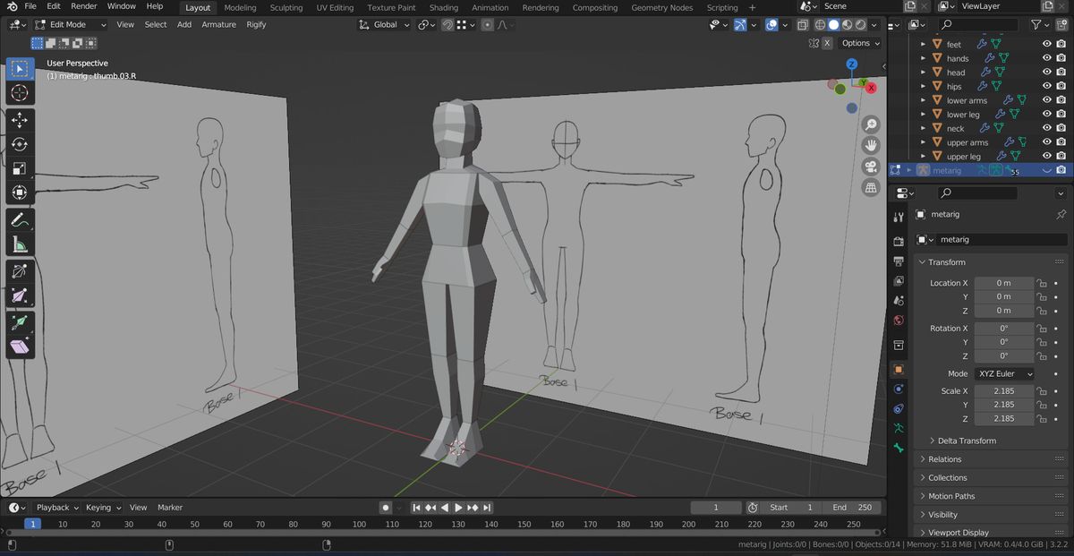 Making a Character Mesh.