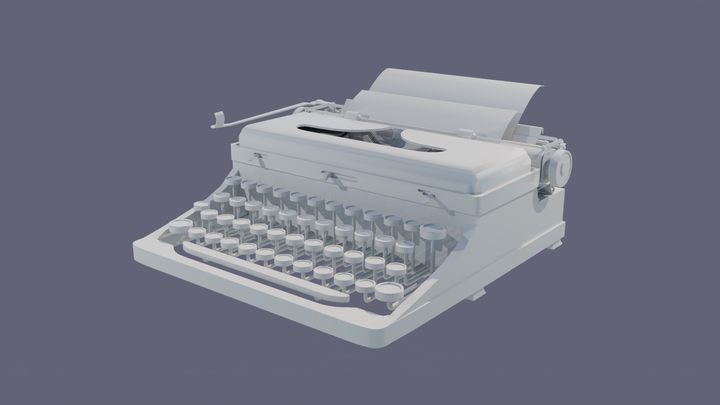 Rendering my Typewriter.